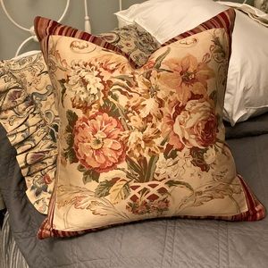 Ralph Lauren Guinevere Pattern Custom Stripe Pillow 18x18
